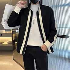 秋冬立领运动外套拼接撞色上衣开衫青年夹克JK006-P63，男装夹克，星座1109-3