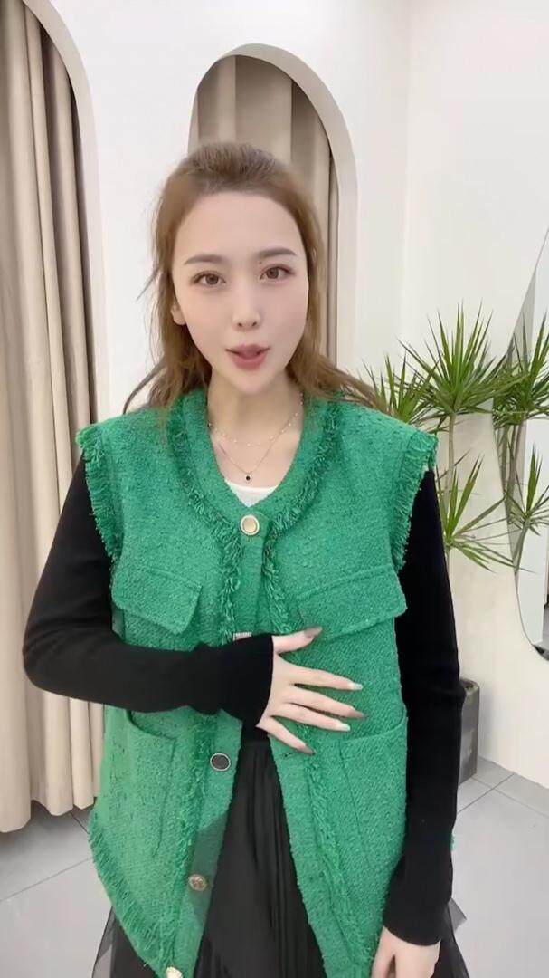 现货小香马甲，女装马甲，C&B