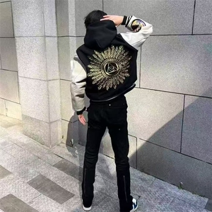 春秋季男生自主潮牌刺绣棒球服美式高街Vibe情侣百搭外套潮上衣