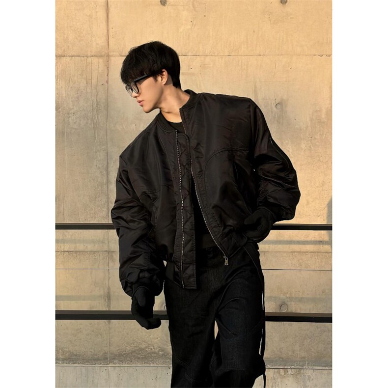 【有货】XZ267CC-特P95防水红内飞行夹克棉服男高级感棒球服外套,男装夹克,星座1007（原301D）