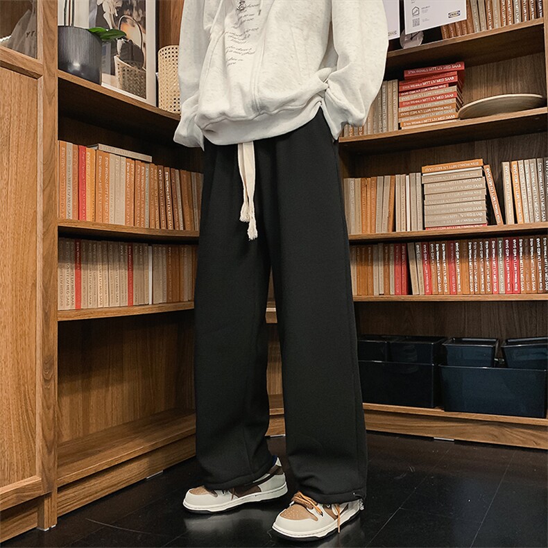 8XL-M羊羔绒卫裤男加肥加大码加厚加绒运动裤男胖子9029P45控68,男装休闲裤,电商D206-1