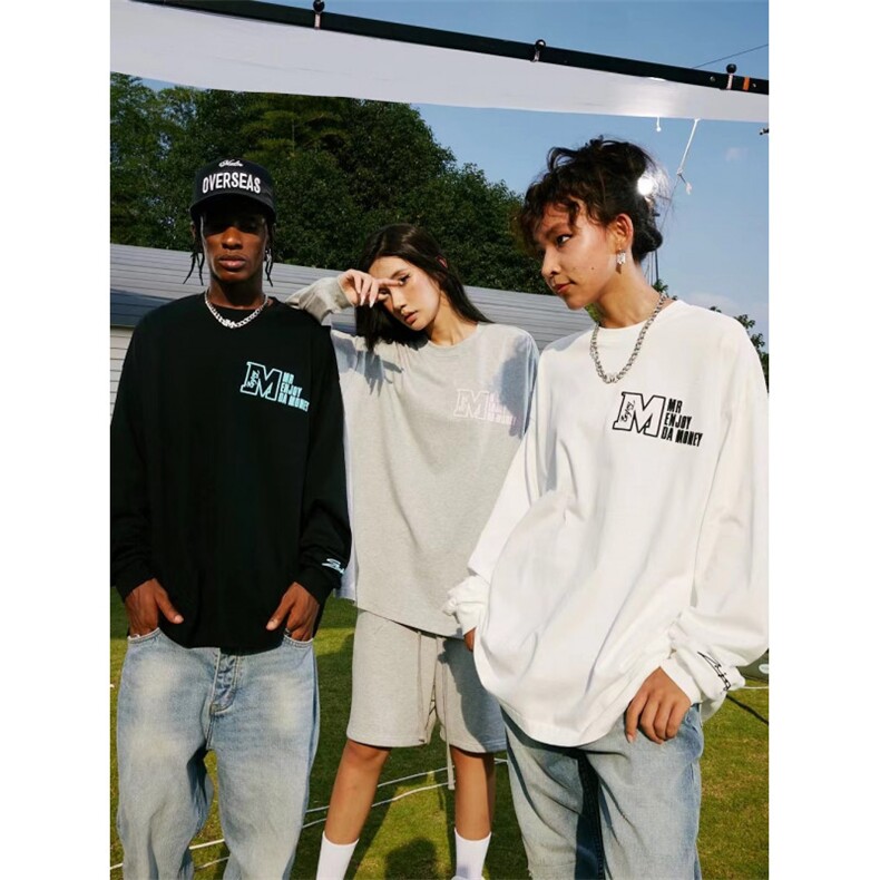 5477-P45原版做工刺绣款螺口圆领休闲长袖T恤，女装T恤，星座617A-2