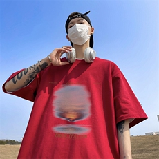 量大优供视频220克美式短袖t恤T2813得物直播有280克品质，男装T恤，电商A486
