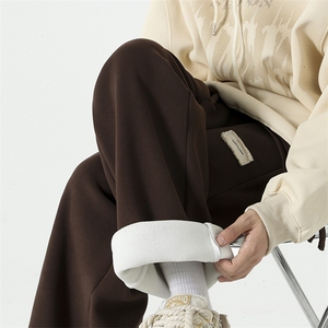 冬季新款大码休闲卫裤德绒裤子23XK66678-常规P50控68加绒P60控88图片