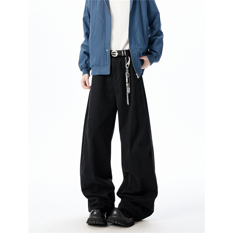 XT091秋冬高品300g平纹面料褶位背面拼接弯刀休闲裤(P58X98)1,男装休闲裤,电商C315