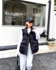 2021新款马甲拼接空气层羽绒服，女装马甲，优彩