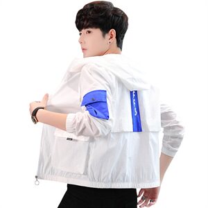 冰丝防晒衣夏季新款连帽修身轻薄外套潮流工装防晒服F919图片