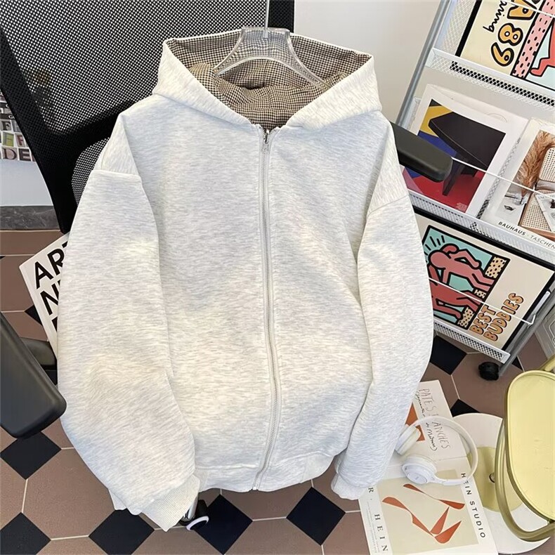 1506-1/WY1891/P59新款卫衣港风宽松简约连帽卫衣开衫男女同款,男装卫衣,星座1506-1