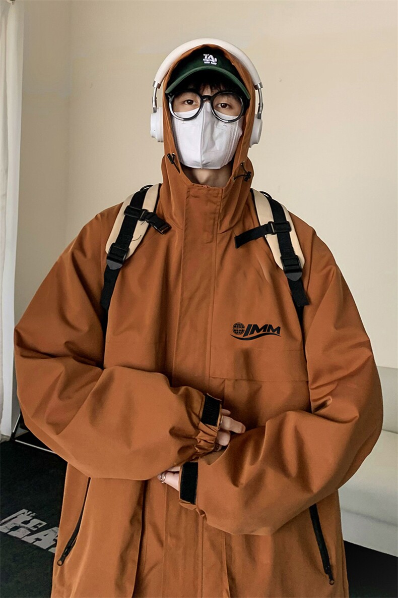 春季抖音品质防水连帽冲锋衣夹克外套TPF621特批P65控108,男装夹克,电商A268A