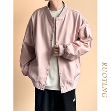 主推现货秋冬拼接皮衣夹克外套男A351-AP2516-P95，男装夹克，电商A351