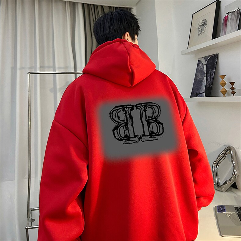 抖音得物供货 可提供视频 秋冬重磅美式宽松连帽卫衣DL1963图片