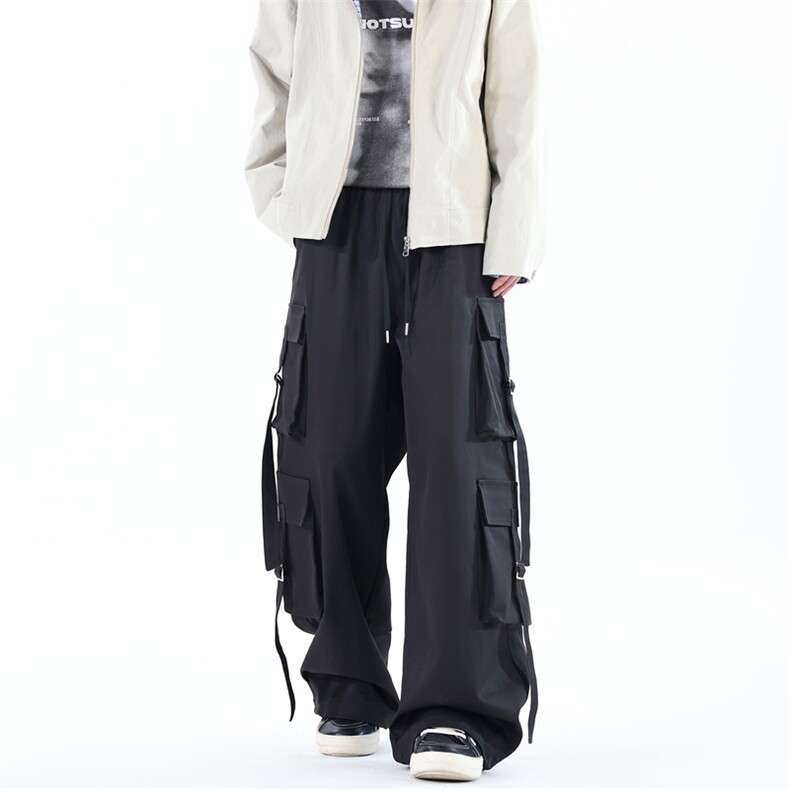 311B-1-K8515-P50控89秋冬潮流工装休闲裤宽松直筒拖地冲锋裤长裤，男装工装外套，星座311B-1