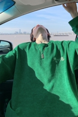 420g高克重华棉英文花朵刺绣扎染大码长袖卫衣男W5442-特P40控78，男装卫衣，电商A001