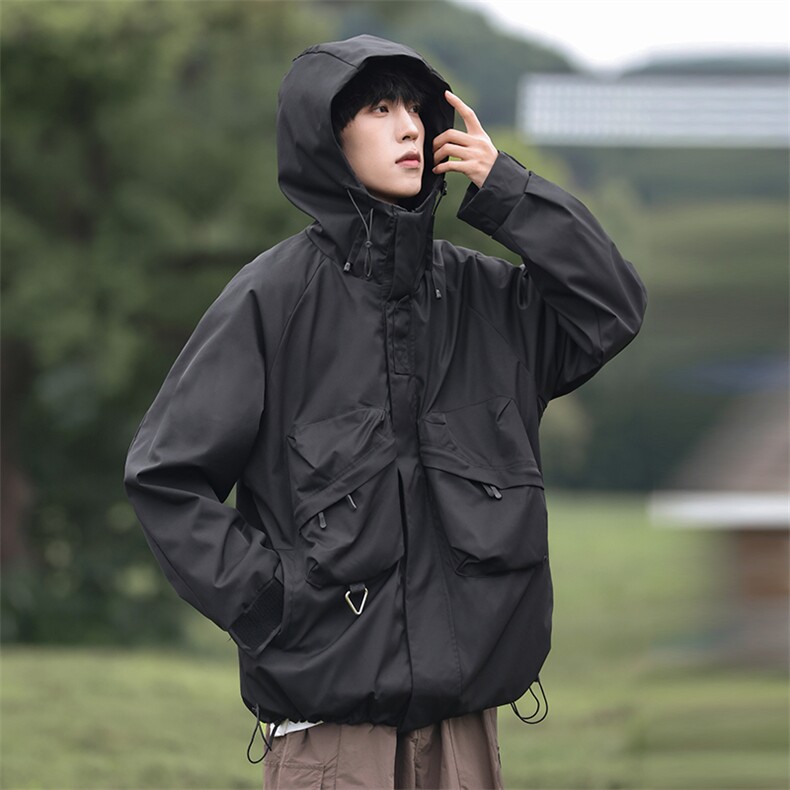 无袖标冲锋衣~现货夹克冲锋衣复古工装登山服特批JK889-P78图片