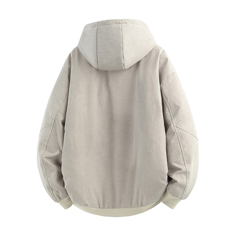 90%绒夹克式羽绒服男连帽休闲加厚白鸭绒外套YR006-P205,男装夹克,星座210-1