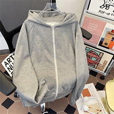 港风秋冬款男连帽卫衣星星闪喷金拉链开衫休闲外套WY127P50，女装短外套，星座1013-1