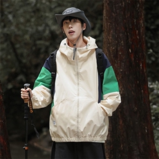 山系森林风秋季冲锋衣夹克潮宽松情侣外套A436-2219-P88控价109，男装夹克，电商A436