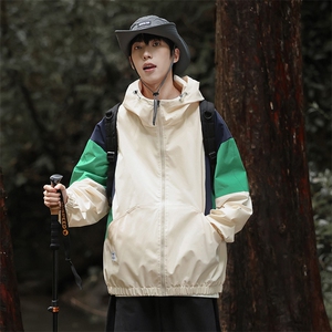 山系森林风秋季冲锋衣夹克潮宽松情侣外套 A436-2219-P88控价109图片