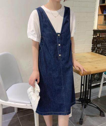 韩系牛仔两件套，女装，赫她娜