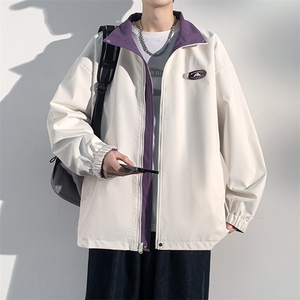2024春季新款现货户外双面穿立领夹克男 冲锋衣外套JK901 -P75图片