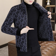 新品秋冬休闲加棉夹克百搭男装上衣23003-P140，男装夹克，星座613B