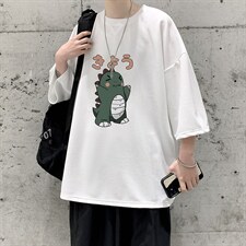 Q11037-P30春夏季七分袖t恤男大码五分袖男短袖中袖大皂风，男装T恤，电商A040