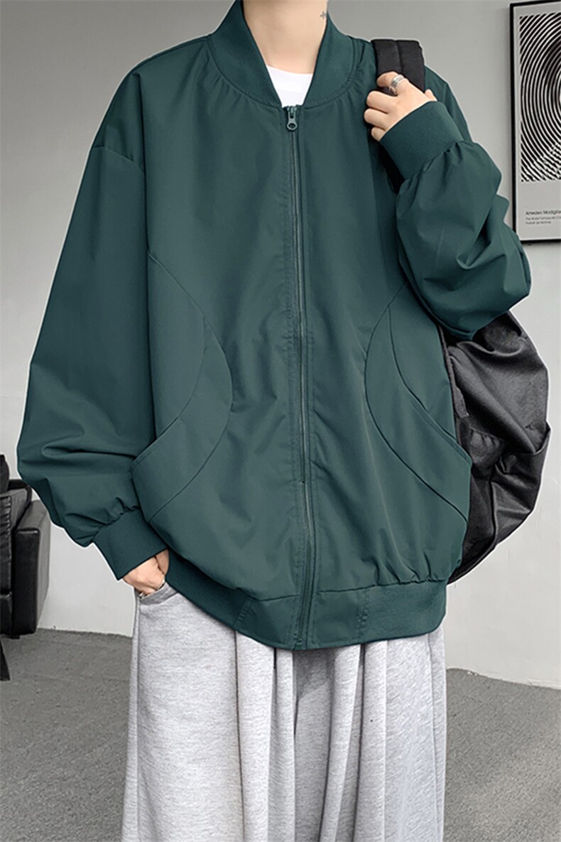 M-8XL春季棒球服外套男大码立领飞行员夹克潮牌休闲衣服JK001P65,男装夹克,电商B312
