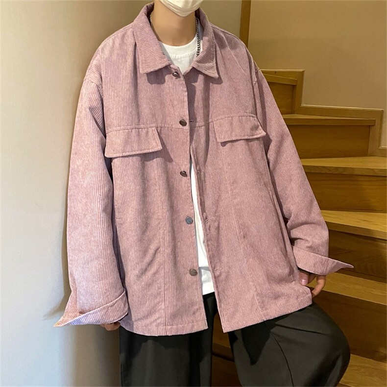 春秋季百搭休闲宽松灯芯绒夹克男士JK156-P60,男装夹克,星座1204