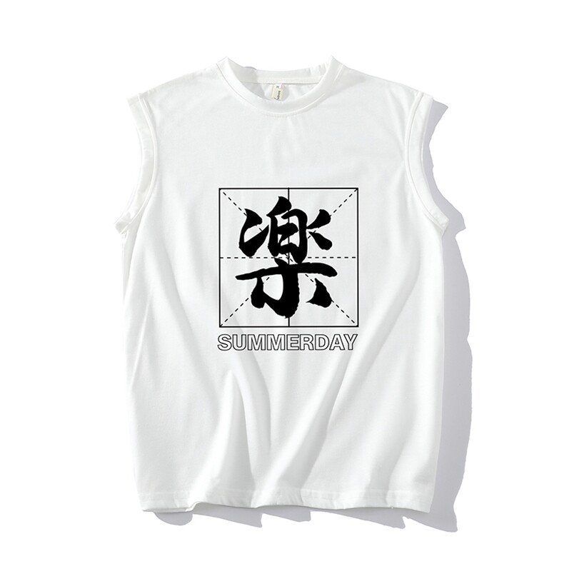 BX25197-P20港风运动汗背心男大码汗衫男无袖T恤男网格,男装T恤,电商A040A