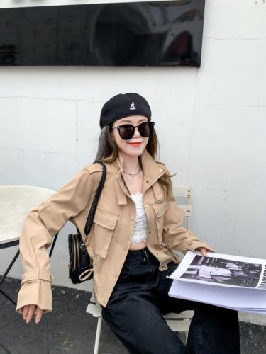 【21ss春一波】短款风衣小外套FQ30W,女装风衣,西子季