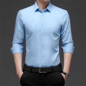 D-C101男式服装新款衬衫男长袖翻领休闲四季可穿衬衣P53图片
