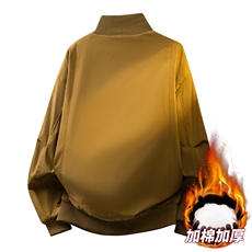 美式高阶冬季立领拼接螺纹加棉加厚复古外套棉服MY26187TP55，男装棉衣，电商A247