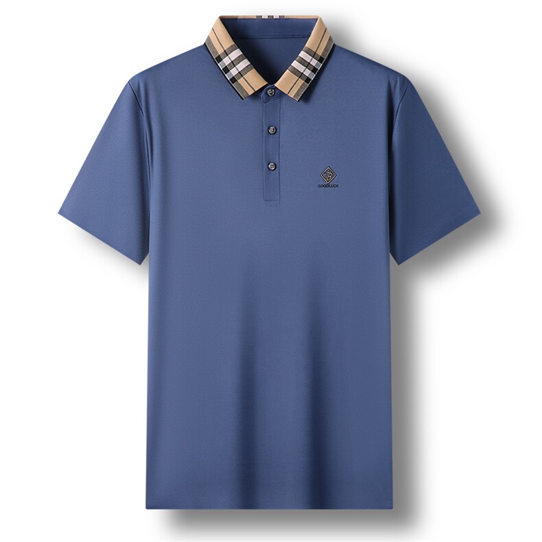 夏季新款保罗丅恤衬衫领衣服Polo衫中年商务男士短袖翻领半袖体恤,男装T恤,电商B212（原钱塘6029）