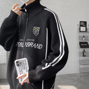 8XL-M超大码毛衣棒球服外套男针织衫开衫赛车夹克男MY1220-P118图片