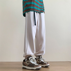 港风秋冬长裤宽松休闲扣带松紧腰束脚卫裤K23303-P40控58，男装休闲裤，星座717