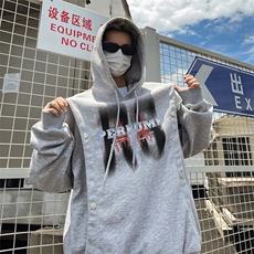 B257-1-M08-P6024秋季新款宽松休闲设计款连帽卫衣，男装卫衣，星座B257-1