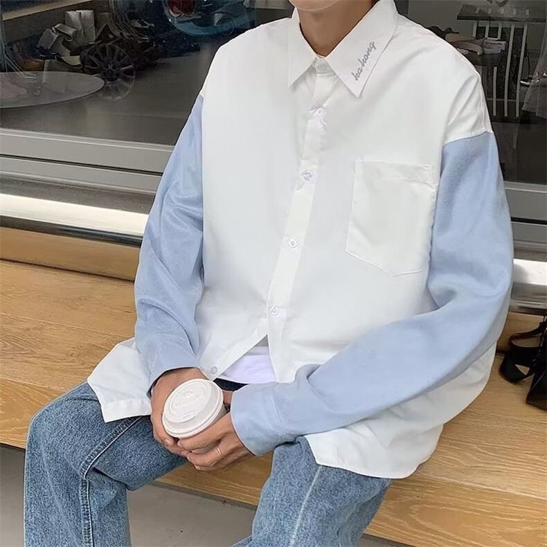 青春流行男夹克文艺潮外套俩件套刺绣带别针Q801P73,男装夹克,星座1116-2