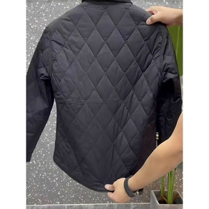 (网图)翻领轻薄棉服保暖轻奢休闲黑色薄棉棉袄313B-JK8888-P90