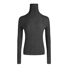 人字纹~无缝堆堆领~扬子精纺羊毛衫女2025秋冬套头针织薄款毛衣，女装针织衫/毛衣，暖绒情旗舰店