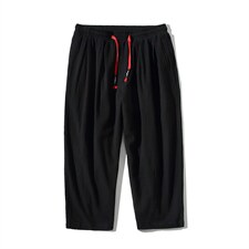 2021夏季新白底风面料：100%棉亚麻棉麻七分裤K2062-P30，男装休闲裤，电商A001