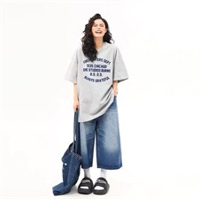 网图现货美式复古字母短袖T恤夏宽松百搭teeA025-T7674-P25，男装T恤，电商A025