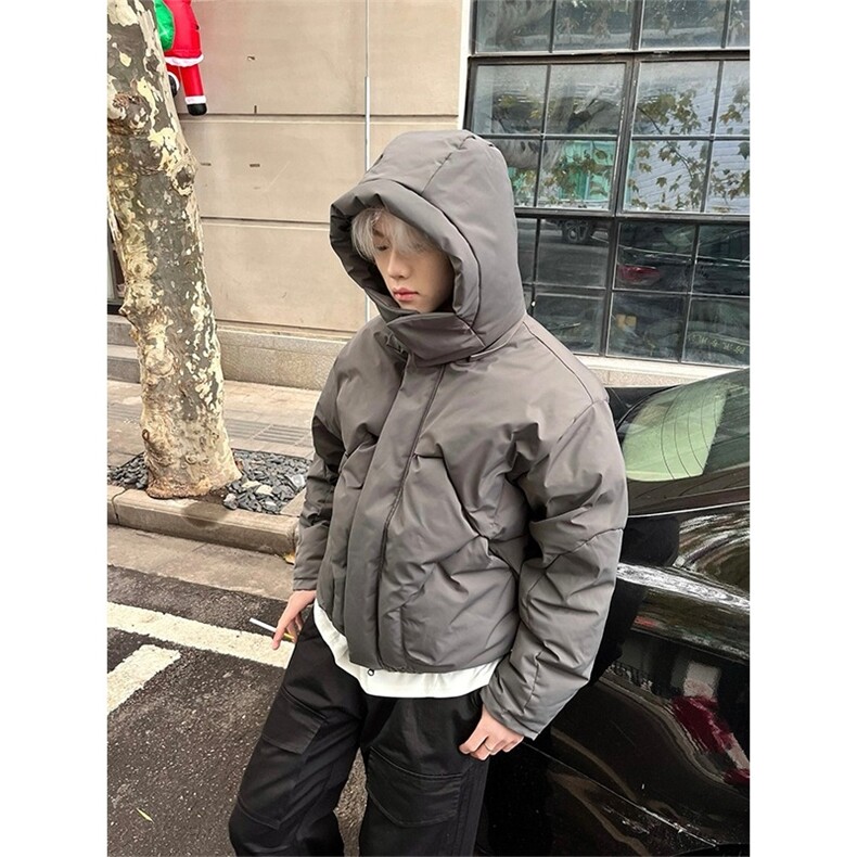 高质量加厚棉衣外套夹克棉服cleanfit工装外套廓形棉衣LF997P100,男装夹克,电商D256-2(原A064-2)