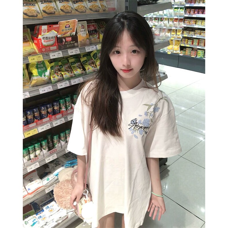 万针全刺绣解构设计260克重磅双纱纯棉高品质美式高街短袖T恤特35,男装T恤,电商A486