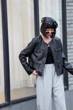 现货小香皮衣，女装皮衣，C&B