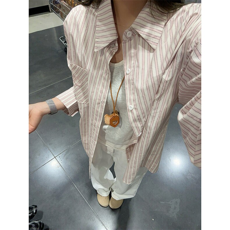 新款CS7145-P46特控78大码高品质美式刺绣笑脸衬衫外套防晒衣,男装衬衫,电商D232