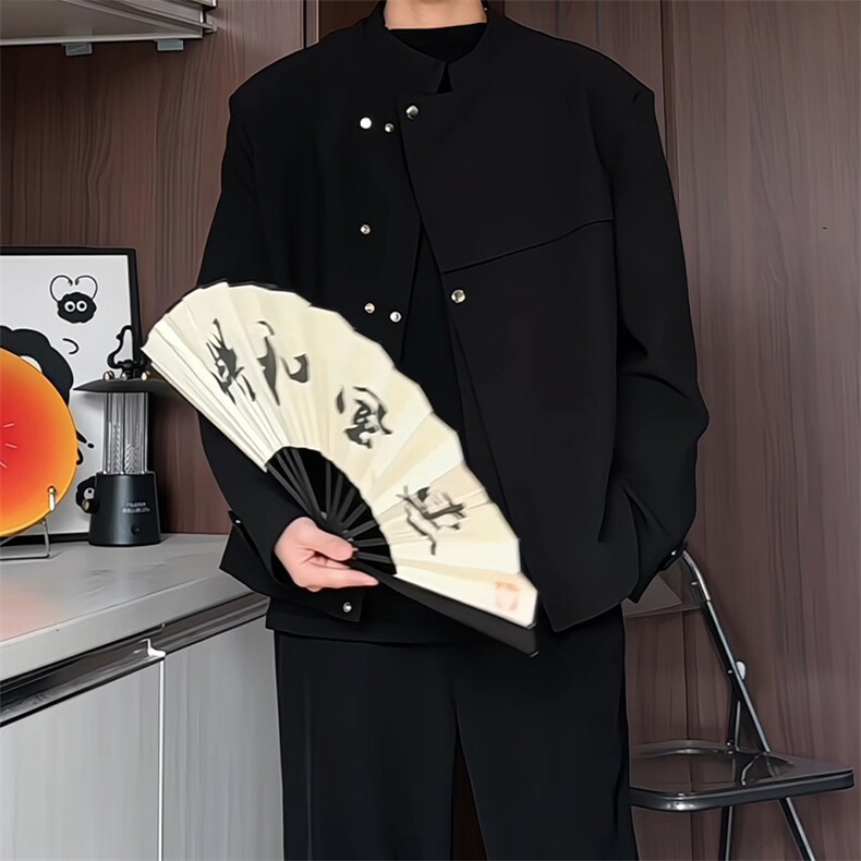 XF2607/P75春装新款现货新中式小西服男潮夹克外套上衣,男装夹克,电商A141