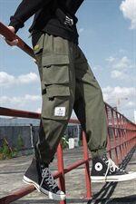 2021春秋季新款纯棉休闲裤男韩版宽松小脚裤九分工装裤DS885T，男装休闲裤，电商A102