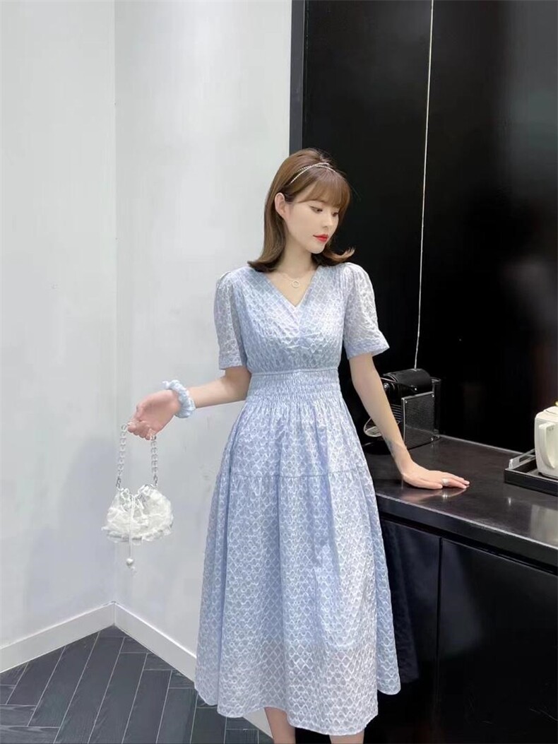 2022夏法式连衣裙，女装连衣裙，西子季
