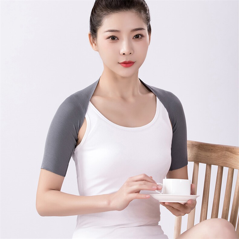 新款莫代尔短袖护肩保暖防风无痕贴身舒适秋冬必备,饰品周边,晨宏羊绒