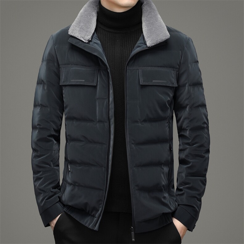 羽绒服商务休闲冬季可脱卸毛领加厚款保暖外套男装MYYL68007-P260,男装羽绒服,电商B212（原钱塘6029）
